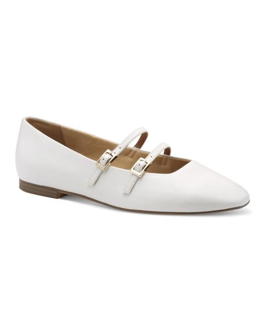 Tamaris White Ballerina Shoes