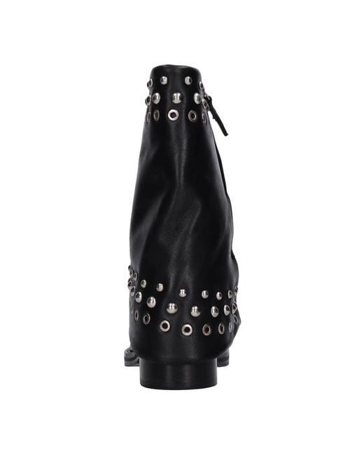 Emanuélle Vee Black Cowboy & Biker Boots