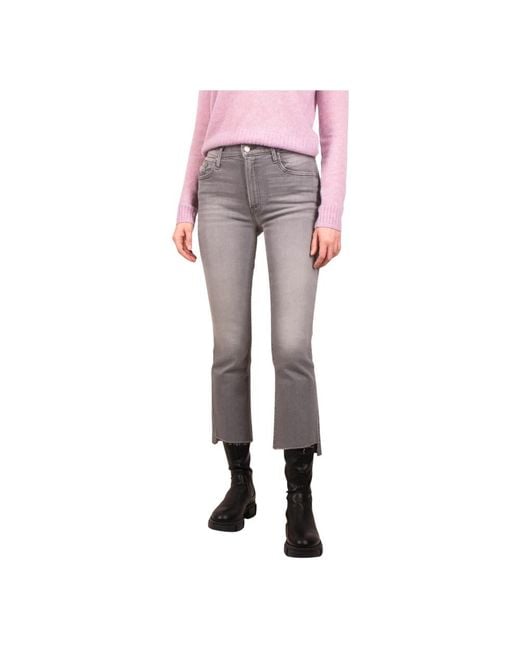 Mother Pink Cropped Jeans