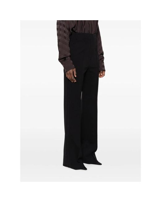Sportmax Black Wide Trousers
