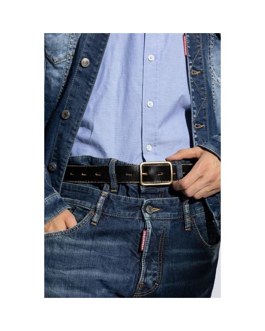 DSquared² Ledergürtel in Black für Herren