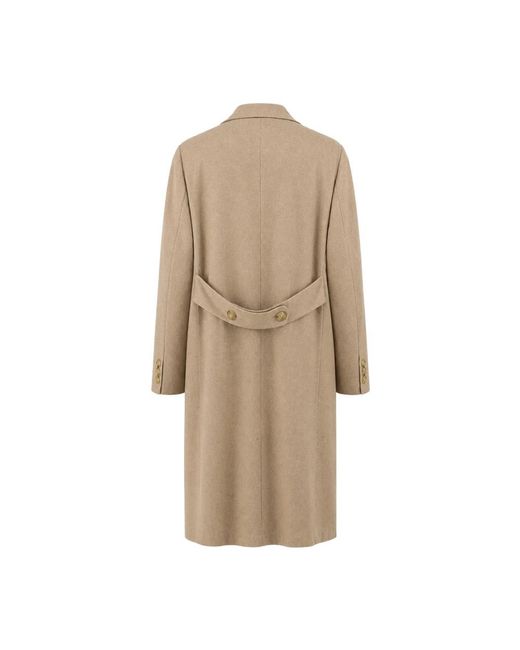 Kiton Natural Double-Breasted Coats for men
