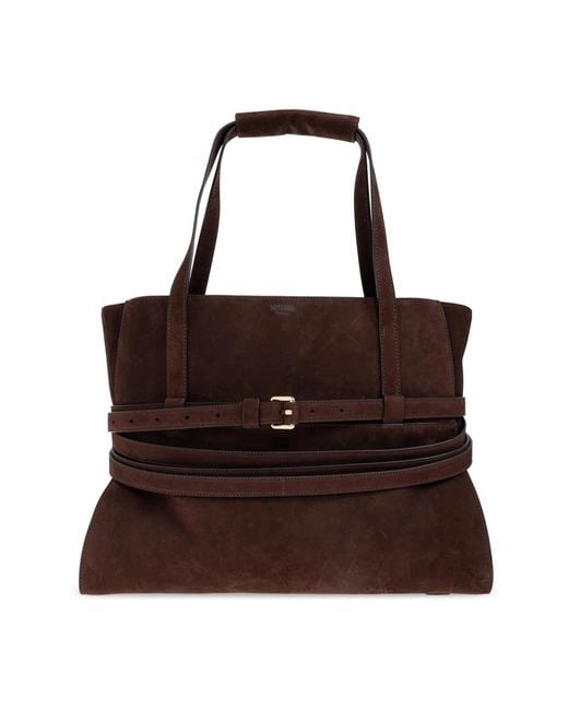 Moschino Brown Tote Bags