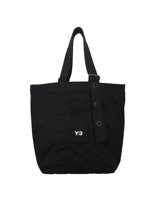 Y-3 Black Tote Bags