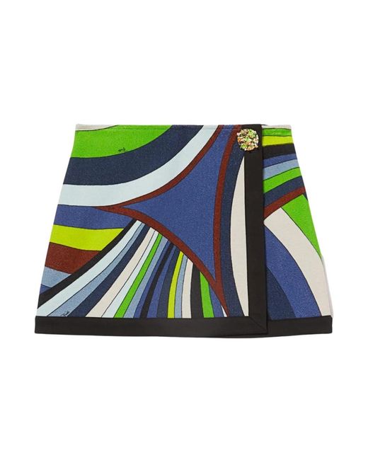Emilio Pucci Green Short Skirts