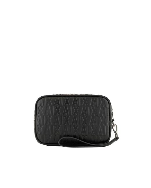 Emporio Armani Black Toilet Bags for men