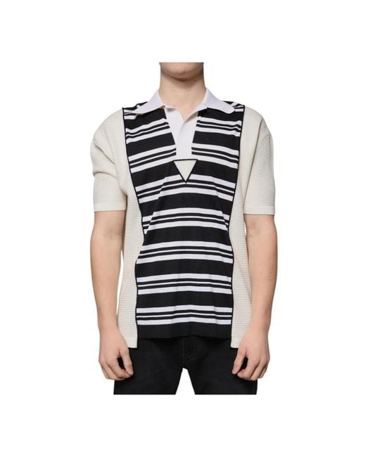 Dolce & Gabbana Black Polo Shirts for men