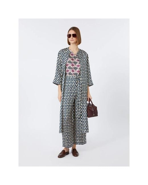 Max Mara Blue Shirt Dresses