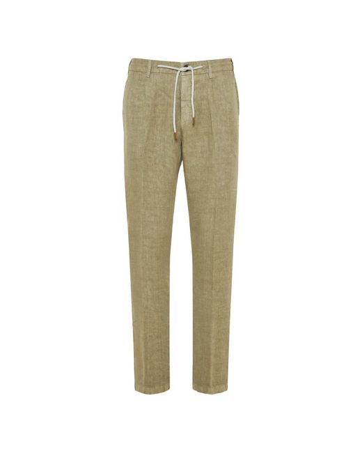 Chinos di Eleventy in Green da Uomo