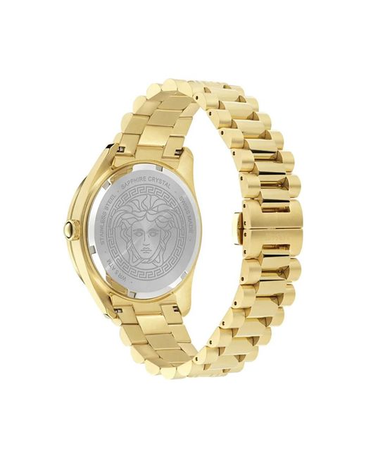 Versace Accessoires ,Geel ,Horloges in het Metallic voor heren