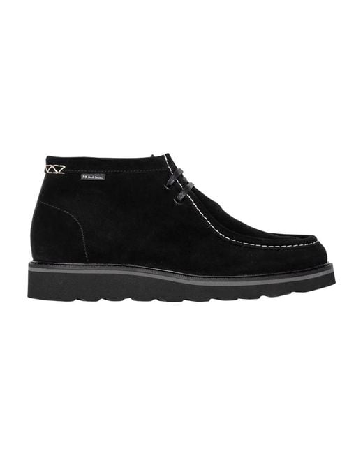 Paul Smith Black Lace-Up Boots for men