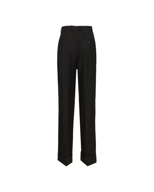 Dolce & Gabbana Black Wide Trousers