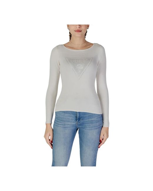 Guess Long Sleeve Tops in het Gray