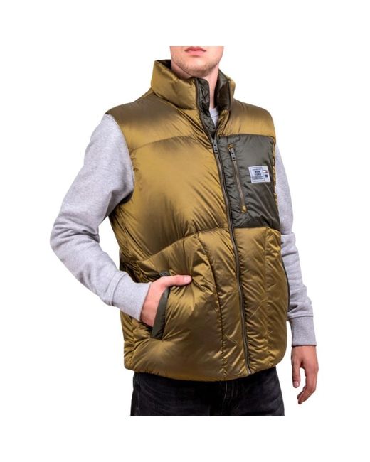 Tommy Hilfiger Jassen ,Bruin ,Nylon Oversized Mouwloze Vest in het Brown voor heren
