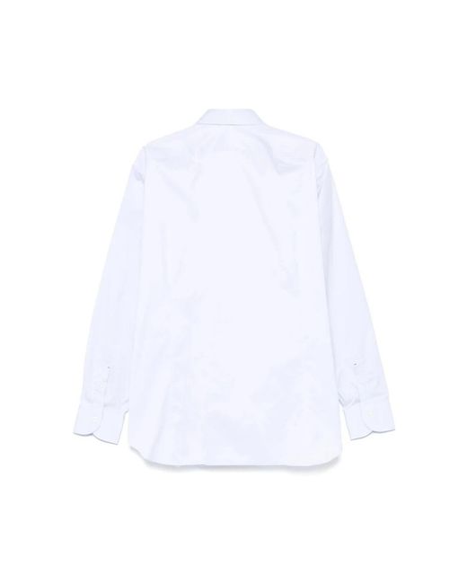 Mazzarelli White Formal Shirts for men