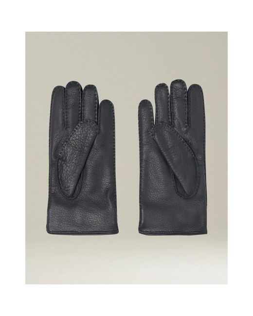 Kiton Black Hirschlederhandschuhe
