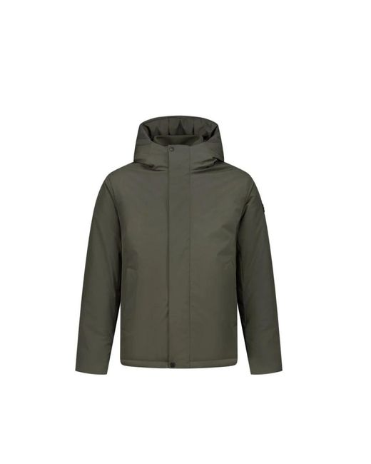 Pure Path Jassen ,Groen ,Actieve Flex Korte Parka Jas Donkergroen in het Green voor heren