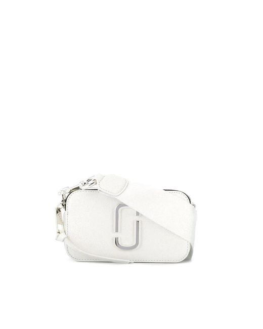 Bolso cámara snapshot de cuero blanco Marc Jacobs de color White