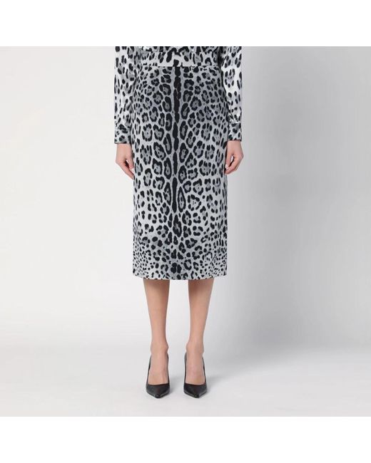 Dolce & Gabbana Gray Midi Skirts