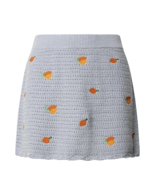 Pepe Jeans Blue Short Skirts