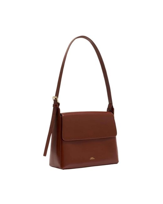 A.P.C. Brown Shoulder Bags
