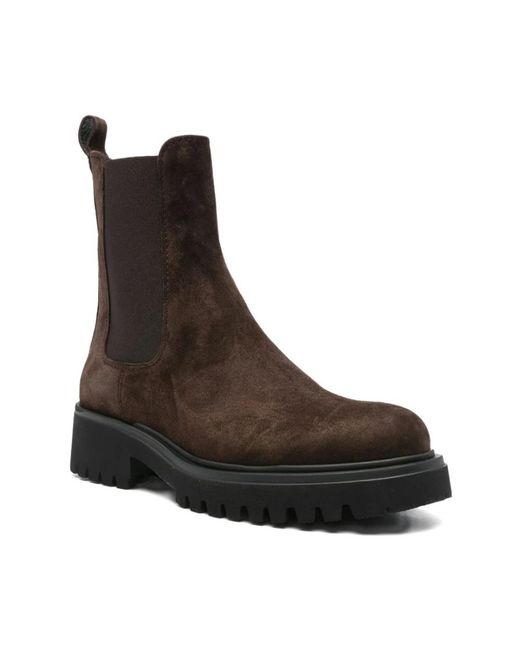 Guglielmo Rotta Brown Chelsea Boots