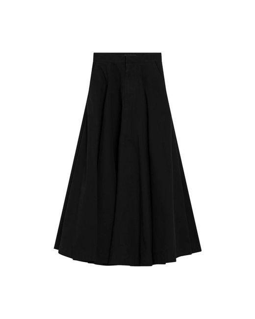 Balenciaga Black Midi Skirts