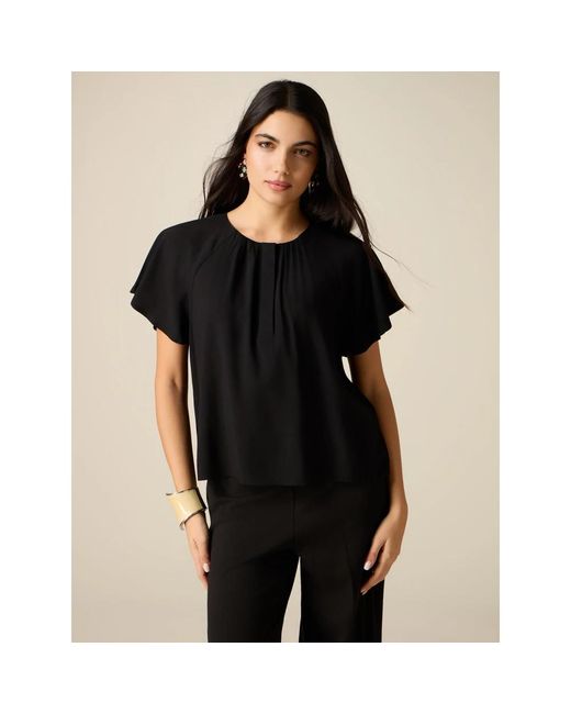 Blouses Oltre en coloris Black