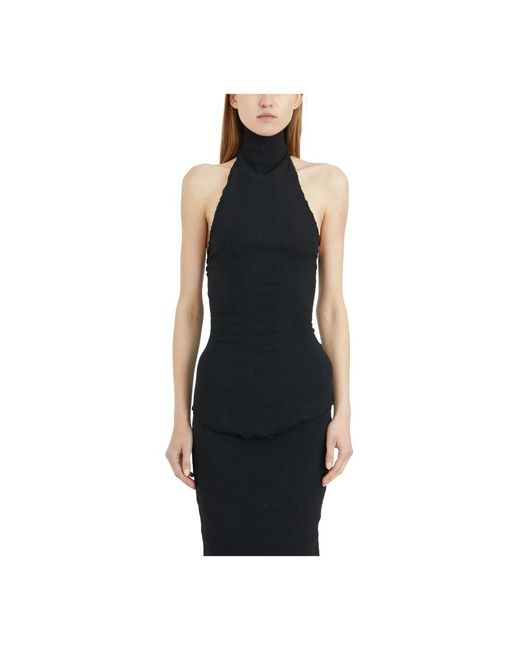 Marc Le Bihan Sleeveless Tops in het Black