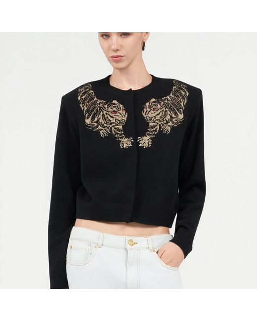Roberto Cavalli Black Cardigans