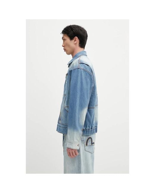 Denim Jackets Evisu de hombre de color Blue