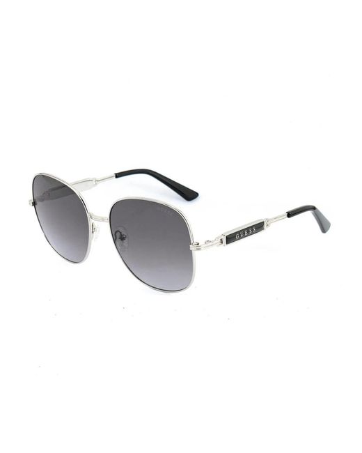 Occhiali da sole in metallo grigio con vetro di categoria 3 di Guess in Metallic