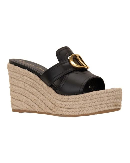 Dior White Wedges