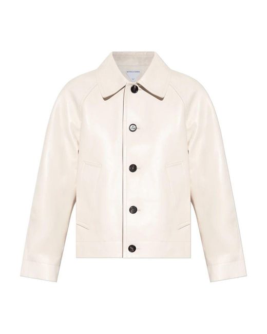 Bottega Veneta Natural Lederjacke