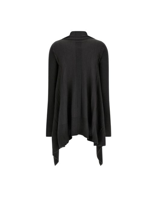 Rick Owens Black Schwarze Strickjacke 100% Schurwolle