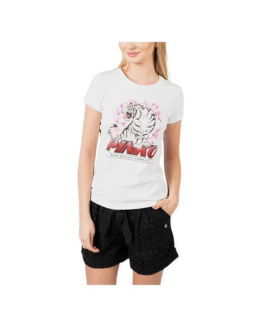 T-Shirts Pinko de color White