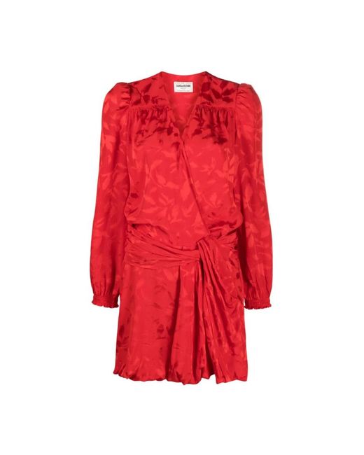 Zadig & Voltaire Red Wrap Dresses