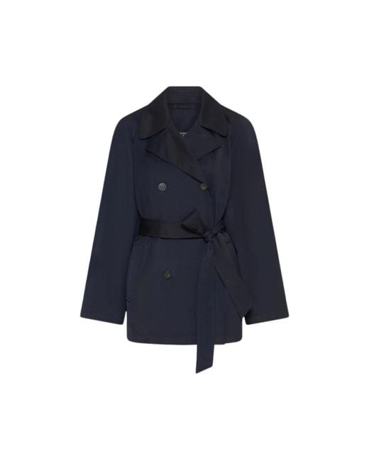 Marella Blue Trench Coats