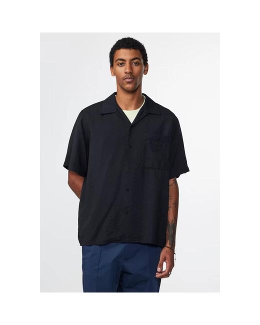 NN07 Black Short Sleeve Shirts for men