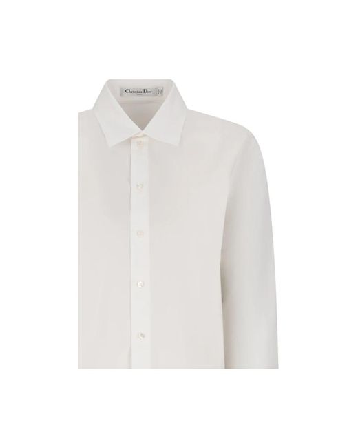 Dior Overhemden ,Wit ,Katoen Blouse in het White