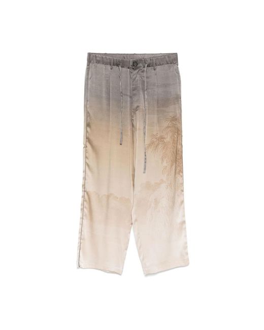 Pierre Louis Mascia Natural Wide Trousers