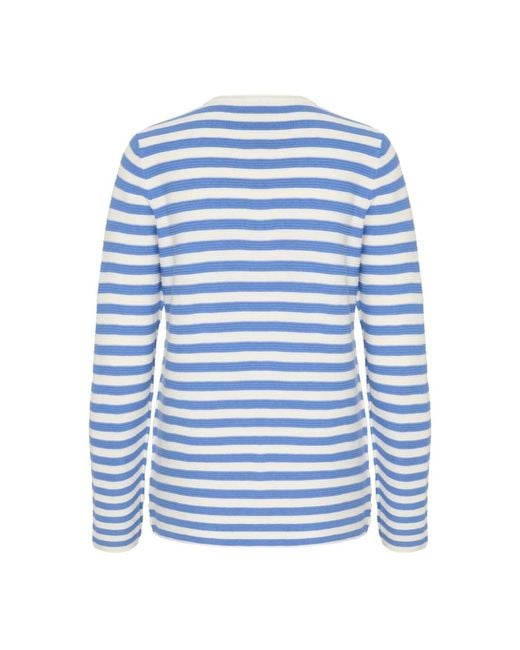 Kaffe Blue Round-Neck Knitwear