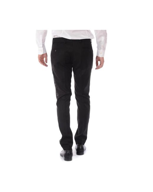 Daniele Alessandrini Black Suit Trousers for men