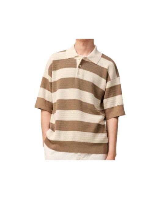 AMI Natural Round-Neck Knitwear for men