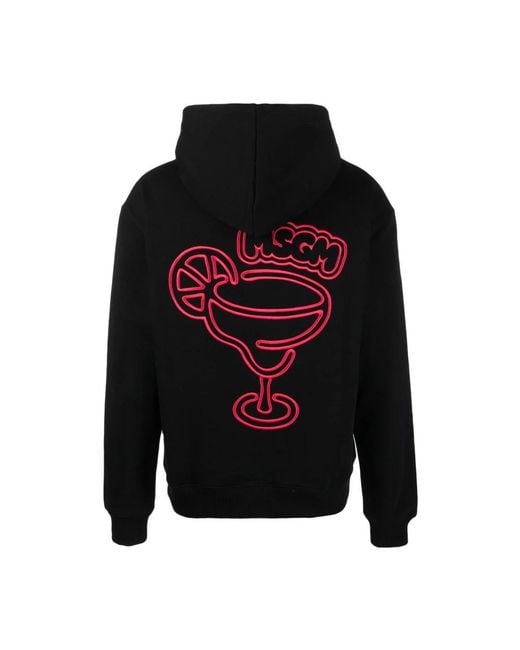 MSGM Black Hoodies for men