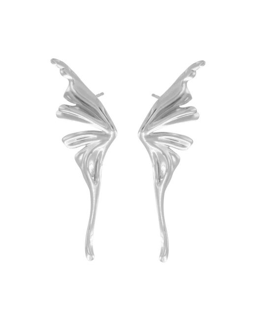 Dansk Copenhagen Metallic Wasserdichter wing statement ohrring