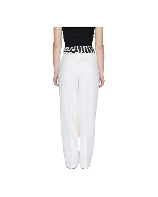 ONLY White Wide Trousers