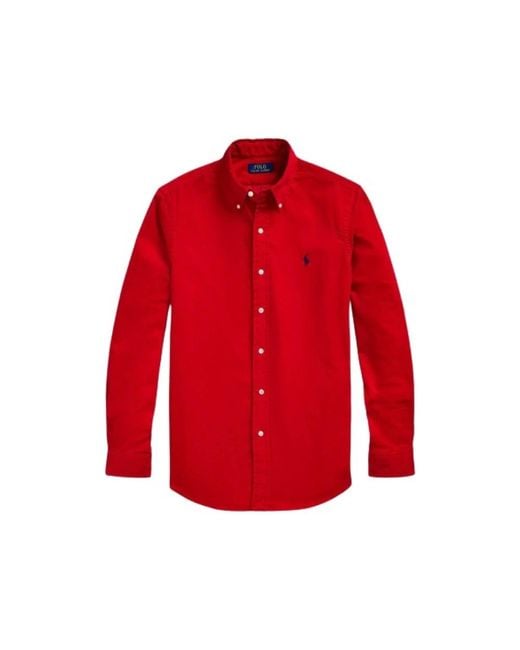 Polo Ralph Lauren Men's Red Casual Shirts