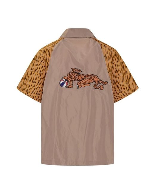 Just Don Brown Short Sleeve Shirts for men