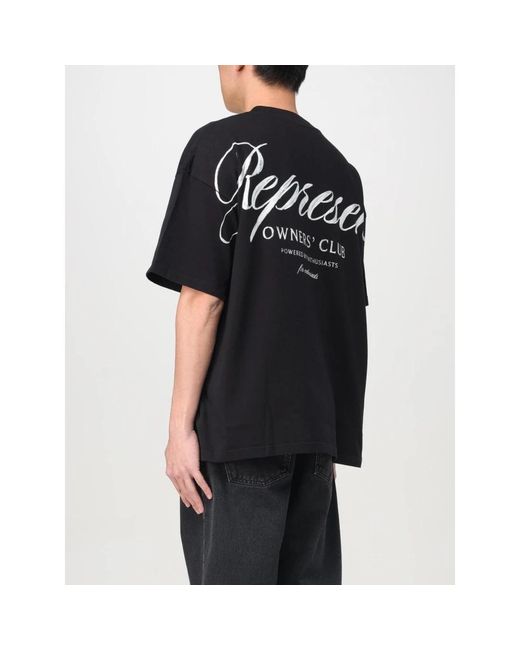 T-Shirts Represent de hombre de color Black